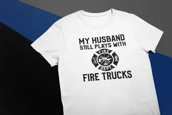 Mu Mees Ikka Mängib Firetrucks T-Särk|, Mitu Värvi | Kohandatav